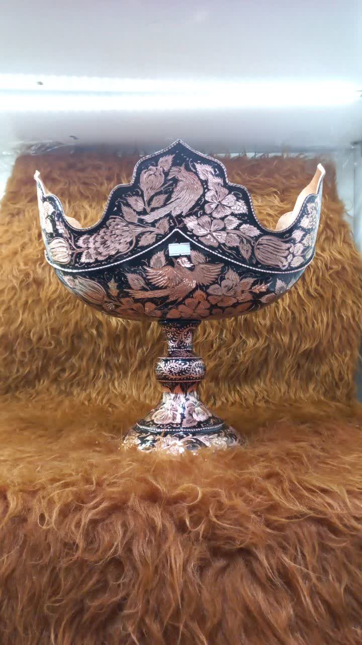 كشكول ميوه مدل تاج الماس تراش مسي